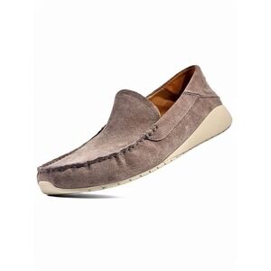 OLUKAU‎ Men's Ka'a Leather Suede Loafers SIZE 14 Gray BRAND NEW